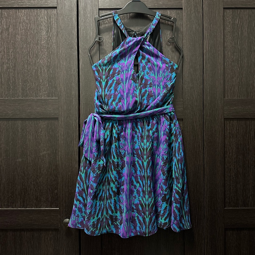 Express Watercolor Print Dress